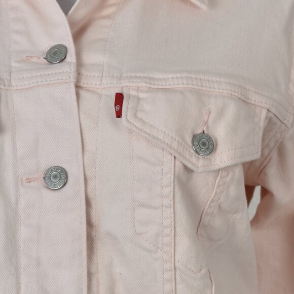 Levi's Denim Trucker Jean Jacket Pink - XS - Picture 2 of 8